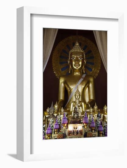 Buddha statues in Wat Chedi Luang, Chiang Mai, Thailand, Southeast Asia, Asia-null-Framed Photographic Print