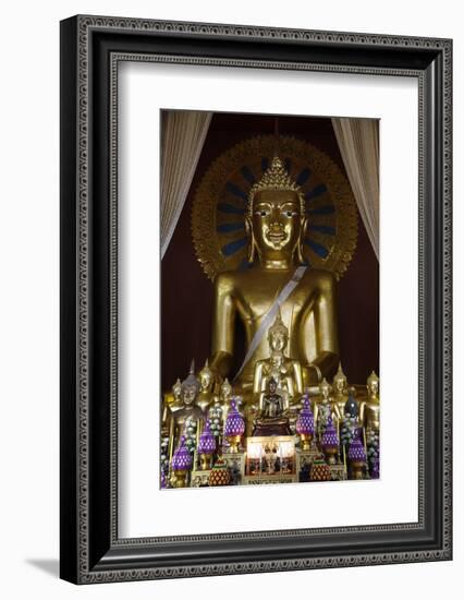 Buddha statues in Wat Chedi Luang, Chiang Mai, Thailand, Southeast Asia, Asia-null-Framed Photographic Print