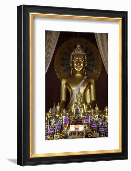 Buddha statues in Wat Chedi Luang, Chiang Mai, Thailand, Southeast Asia, Asia-null-Framed Photographic Print