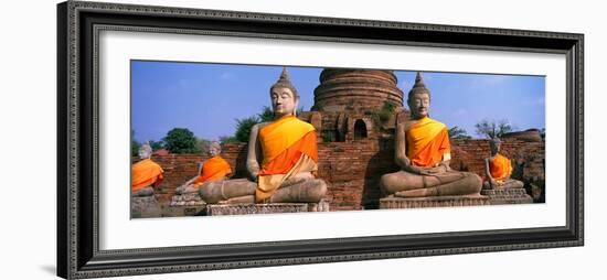 Buddha Statues Near Bangkok Thailand-null-Framed Photographic Print