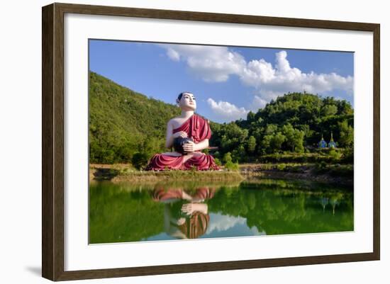 Buddha Win Sein, Mawlamyine (Moulmein), Myanmar (Burma), Asia-Nathalie Cuvelier-Framed Photographic Print
