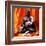 Buddha with Flowers-Stephane De Bourgies-Framed Art Print