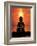 Buddha With Sunset-Wonderful Dream-Framed Art Print