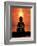 Buddha With Sunset-Wonderful Dream-Framed Art Print