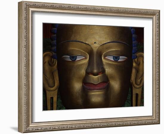 Buddha-WizData-Framed Art Print