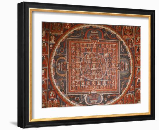 Buddhist Art-WizData-Framed Art Print