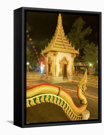 Buddhist Celebrating Buddha's Day, Visakha Bucha, Khon Kaen, Thailand-Gavriel Jecan-Framed Premier Image Canvas