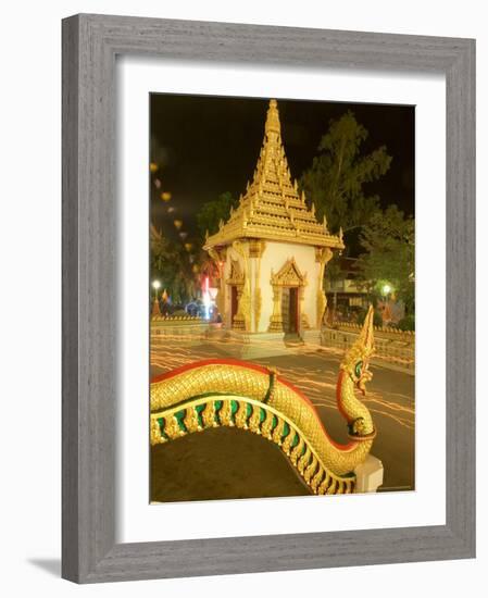 Buddhist Celebrating Buddha's Day, Visakha Bucha, Khon Kaen, Thailand-Gavriel Jecan-Framed Photographic Print