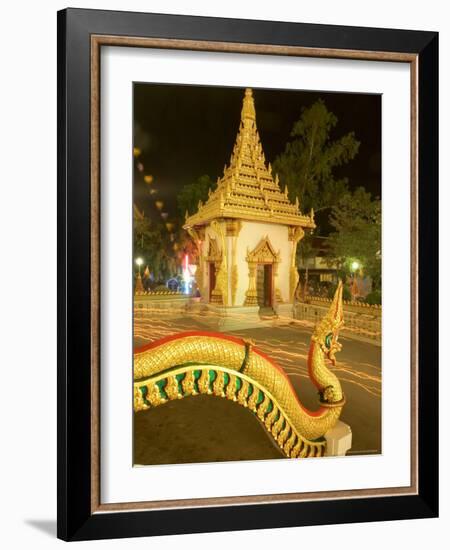 Buddhist Celebrating Buddha's Day, Visakha Bucha, Khon Kaen, Thailand-Gavriel Jecan-Framed Photographic Print