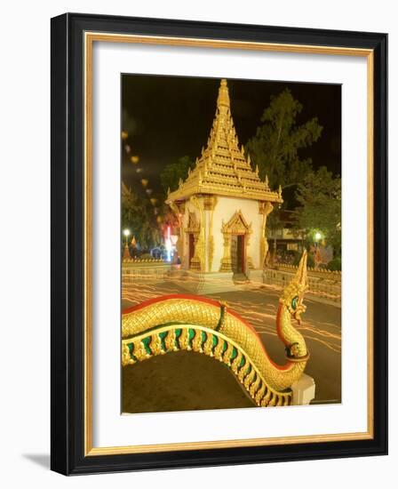 Buddhist Celebrating Buddha's Day, Visakha Bucha, Khon Kaen, Thailand-Gavriel Jecan-Framed Photographic Print