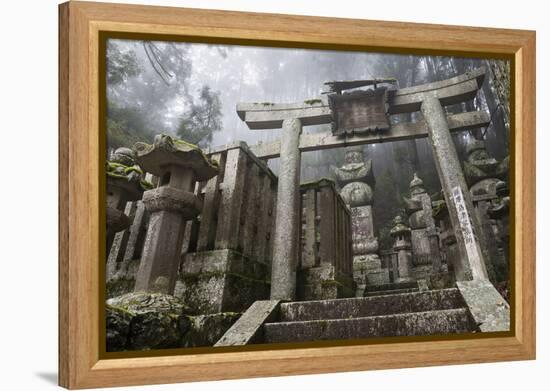 Buddhist Cemetery of Oku-No-In, Koyasan (Koya-San), Kansai, Japan-Stuart Black-Framed Premier Image Canvas