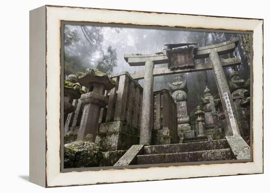 Buddhist Cemetery of Oku-No-In, Koyasan (Koya-San), Kansai, Japan-Stuart Black-Framed Premier Image Canvas