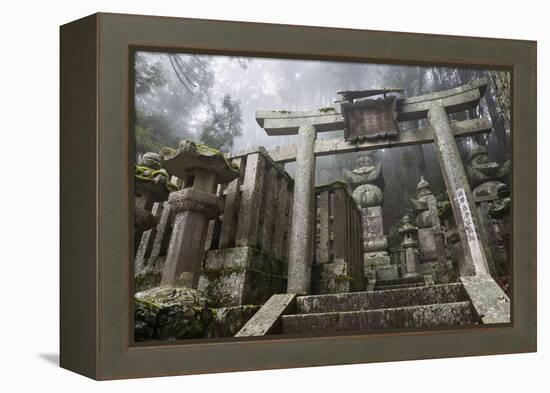 Buddhist Cemetery of Oku-No-In, Koyasan (Koya-San), Kansai, Japan-Stuart Black-Framed Premier Image Canvas