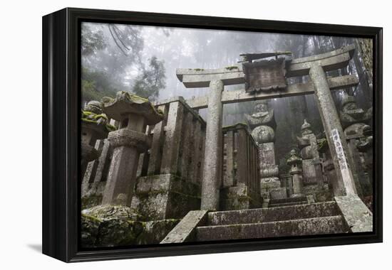 Buddhist Cemetery of Oku-No-In, Koyasan (Koya-San), Kansai, Japan-Stuart Black-Framed Premier Image Canvas