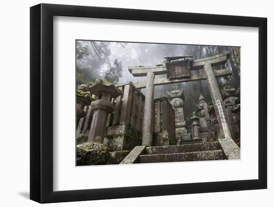 Buddhist Cemetery of Oku-No-In, Koyasan (Koya-San), Kansai, Japan-Stuart Black-Framed Photographic Print