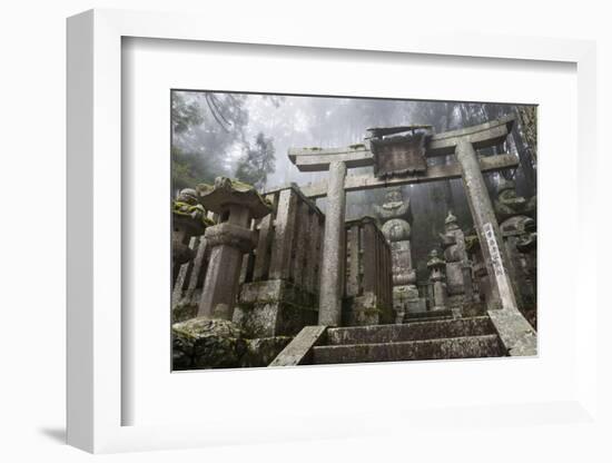 Buddhist Cemetery of Oku-No-In, Koyasan (Koya-San), Kansai, Japan-Stuart Black-Framed Photographic Print