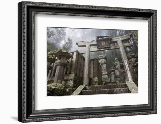 Buddhist Cemetery of Oku-No-In, Koyasan (Koya-San), Kansai, Japan-Stuart Black-Framed Photographic Print