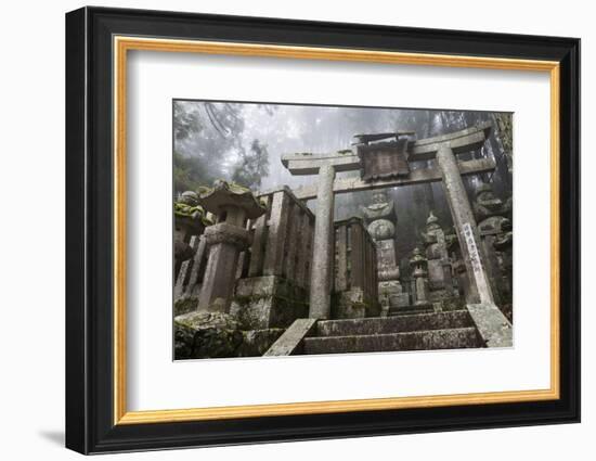 Buddhist Cemetery of Oku-No-In, Koyasan (Koya-San), Kansai, Japan-Stuart Black-Framed Photographic Print