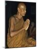 Buddhist Monk Meditating, Wat Suntorn, Bangkok, Thailand, Southeast Asia-John Henry Claude Wilson-Mounted Photographic Print