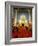 Buddhist Monk Praying, Wat Benchamabophit (Marble Temple), Bangkok, Thailand, Southeast Asia, Asia-Angelo Cavalli-Framed Photographic Print