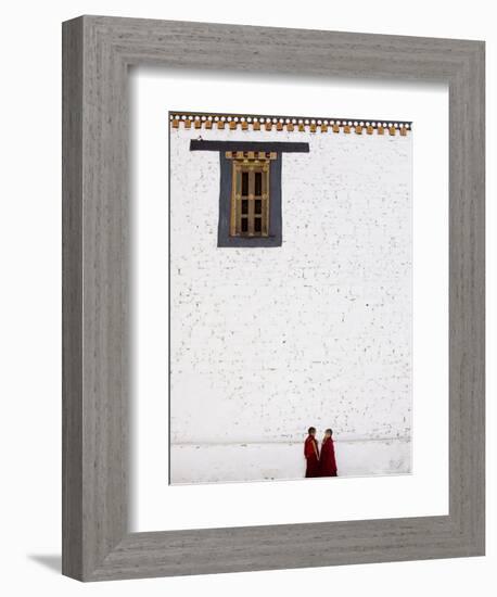 Buddhist Monks, Paro Dzong, Paro, Bhutan-Angelo Cavalli-Framed Photographic Print