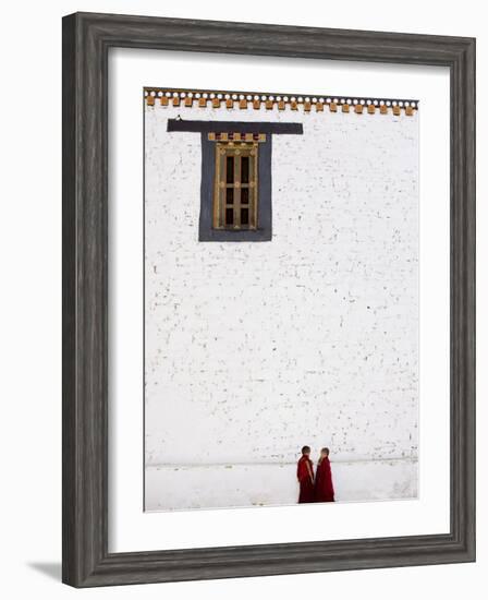 Buddhist Monks, Paro Dzong, Paro, Bhutan-Angelo Cavalli-Framed Photographic Print