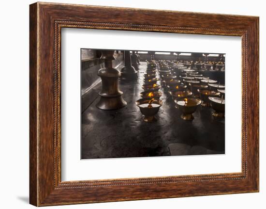 Buddhist Prayer Candles-Howie Garber-Framed Photographic Print