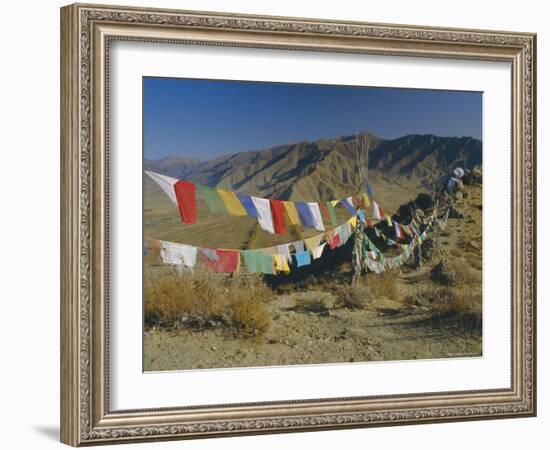 Buddhist Prayer Flags, Samye Monastery, Tibet, China-Gavin Hellier-Framed Photographic Print