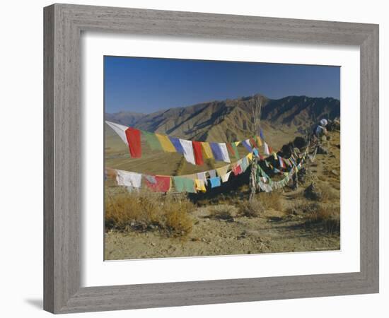 Buddhist Prayer Flags, Samye Monastery, Tibet, China-Gavin Hellier-Framed Photographic Print