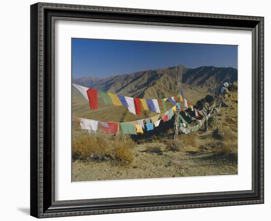 Buddhist Prayer Flags, Samye Monastery, Tibet, China-Gavin Hellier-Framed Photographic Print