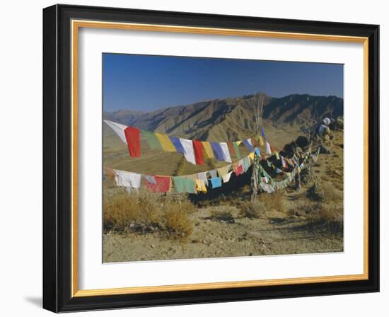 Buddhist Prayer Flags, Samye Monastery, Tibet, China-Gavin Hellier-Framed Photographic Print