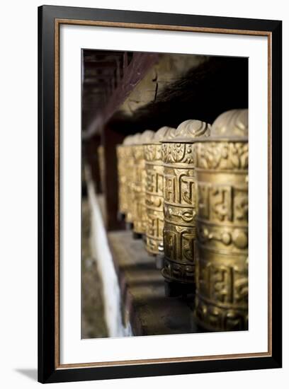 Buddhist Prayer Wheels, Namche Gompa (Monastery), Namche Bazaar, Solu Khumbu Region, Nepal-Ben Pipe-Framed Photographic Print