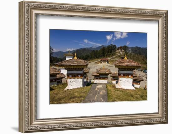 Buddhist Religious Stupas, Dochula, Bhutan-Michael Runkel-Framed Photographic Print