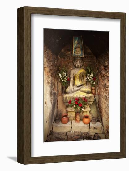 Buddhist Shrine, Nyaungshwe, Inle Lake, Shan State, Myanmar (Burma), Asia-Colin Brynn-Framed Photographic Print