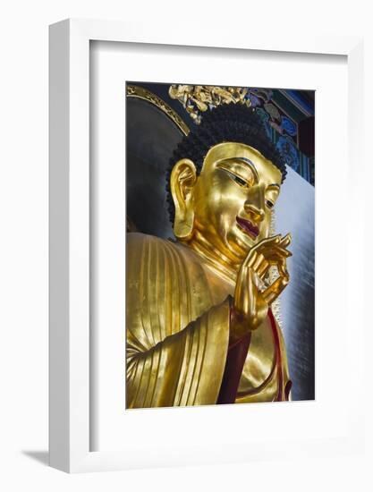 Buddhist statue in Jinshan Temple, Zhenjiang, Jiangsu Province, China-Keren Su-Framed Photographic Print