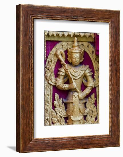 Buddhist Statue, Kuthodaw Pagoda, Mandalay, Myanmar-Keren Su-Framed Photographic Print