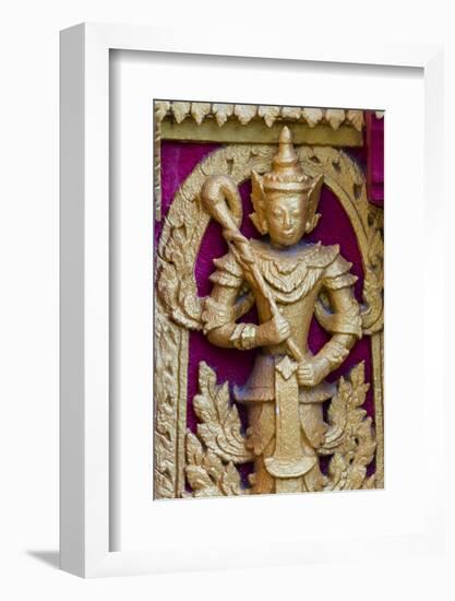 Buddhist Statue, Kuthodaw Pagoda, Mandalay, Myanmar-Keren Su-Framed Photographic Print