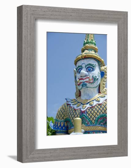 Buddhist Temple and Mythological Creature, Wat Plai Laem, Ko Samui, Thailand-Cindy Miller Hopkins-Framed Photographic Print