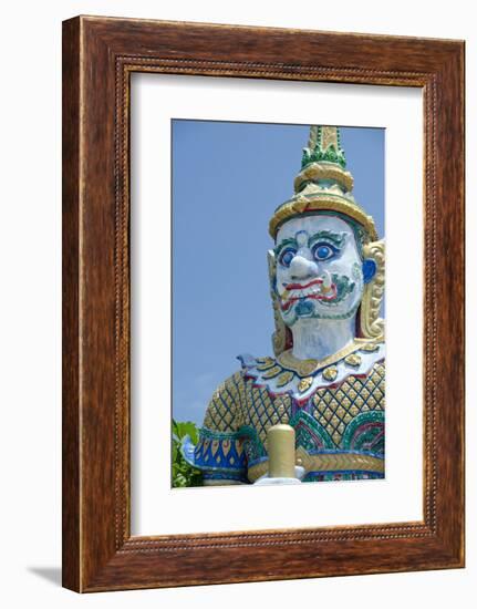 Buddhist Temple and Mythological Creature, Wat Plai Laem, Ko Samui, Thailand-Cindy Miller Hopkins-Framed Photographic Print