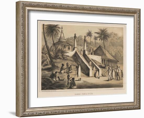 Buddhist Temple, Ceylon, 1855-Wilhelm Joseph Heine-Framed Giclee Print