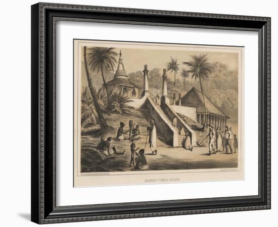 Buddhist Temple, Ceylon, 1855-Wilhelm Joseph Heine-Framed Giclee Print