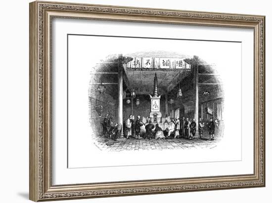 Buddhist Temple, China, 1847-null-Framed Giclee Print