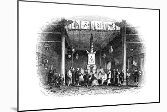 Buddhist Temple, China, 1847-null-Mounted Giclee Print