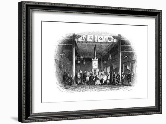 Buddhist Temple, China, 1847-null-Framed Giclee Print