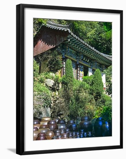 Buddhist Temple in Mountains Above Taegu, South Korea-Dennis Flaherty-Framed Photographic Print