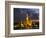 Buddhist Temple Lit Up at Dawn, Wat Arun, Chao Phraya River, Bangkok, Thailand-null-Framed Photographic Print