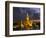 Buddhist Temple Lit Up at Dawn, Wat Arun, Chao Phraya River, Bangkok, Thailand-null-Framed Photographic Print