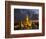 Buddhist Temple Lit Up at Dawn, Wat Arun, Chao Phraya River, Bangkok, Thailand-null-Framed Photographic Print