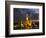 Buddhist Temple Lit Up at Dawn, Wat Arun, Chao Phraya River, Bangkok, Thailand-null-Framed Photographic Print