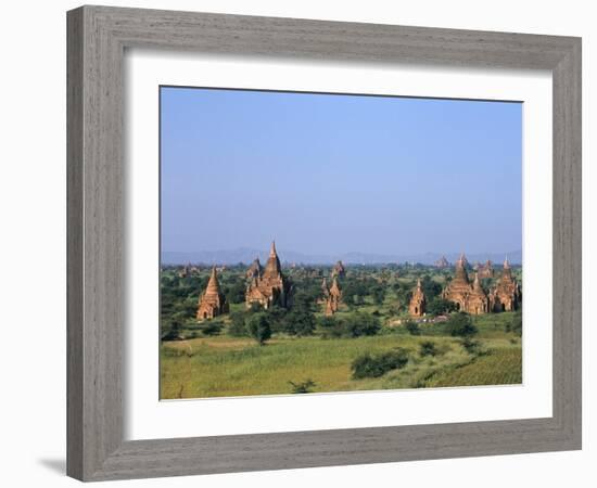 Buddhist Temples, Bagan (Pagan) Archaeological Site, Myanmar (Burma), Asia-Sergio Pitamitz-Framed Photographic Print